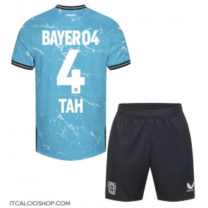 Bayer Leverkusen Jonathan Tah #4 Terza Maglia Bambino 2023-24 Manica Corta (+ Pantaloni corti)